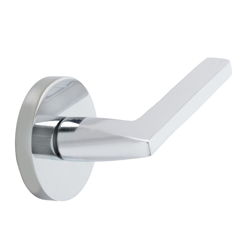 Faux levier Bravura 839-6 Delray sur rosette contemporaine ronde en chrome poli