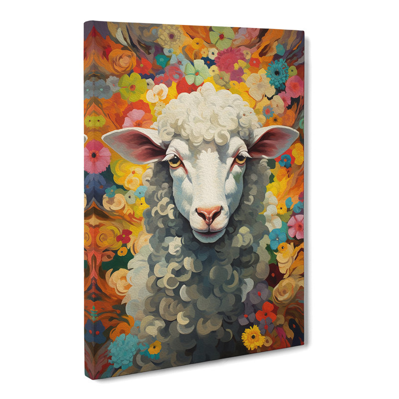 Sheep Orphism - Wrapped Canvas, 76cm H x 50cm W x 3cm D