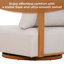 Chaise pivotante en aluminium Yanali