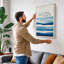 Birds Above Waves Coastal - Wrapped Canvas-570629632-570629633