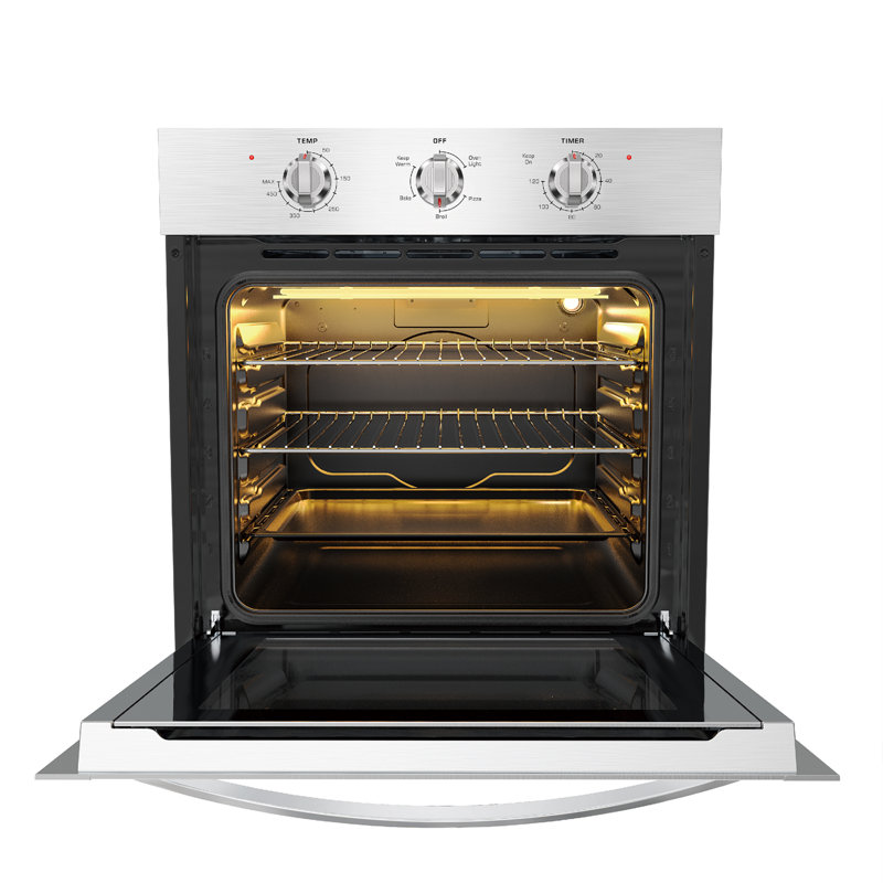 Empava 24" 2.3 Cubic Feet Electric Wall Oven with Soft Close Door
