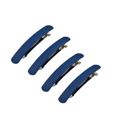 Barrettes à cheveux rectangulaires en acrylique mat uni, sans épingles, pour femmes et filles, décoration de coiffure quotidienne