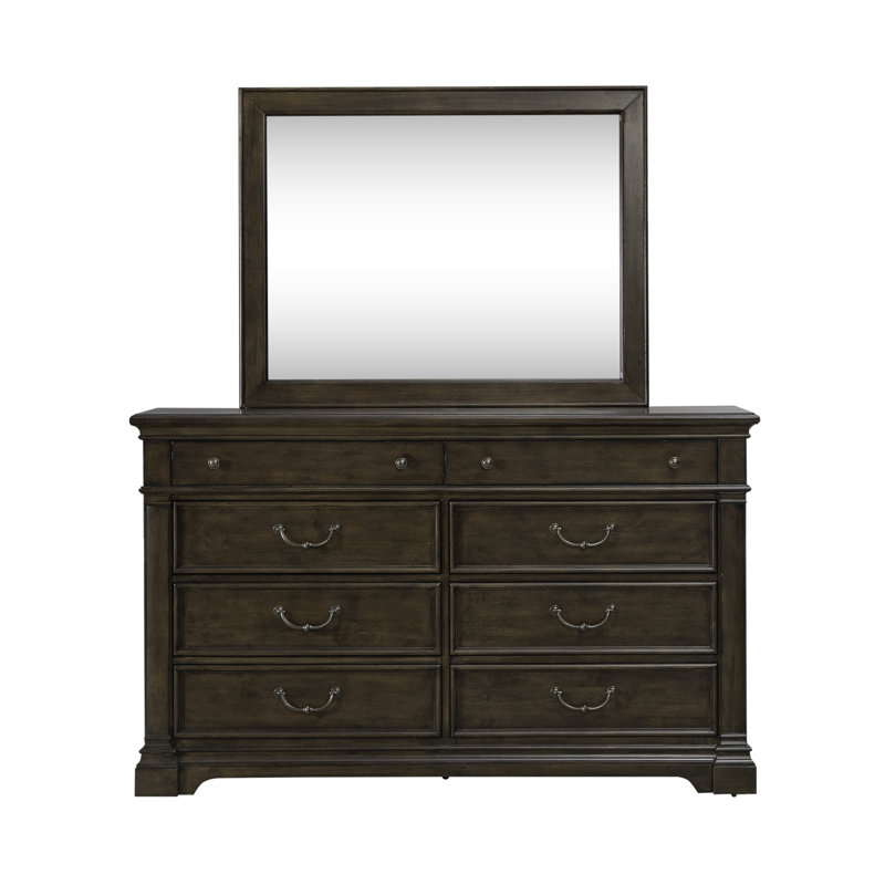 Ensemble de chambre à coucher avec miroir Tawona