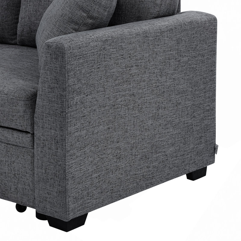 Canapé-lit modulaire avec rangement