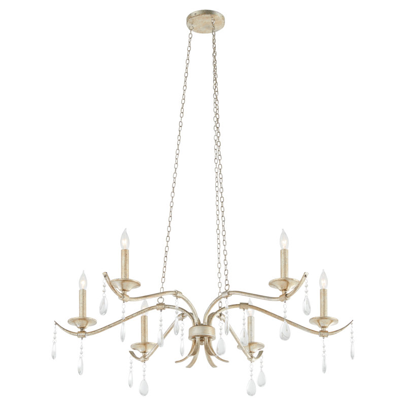 CHANDELIER Gralin 6LT 36 ", Antique Brass