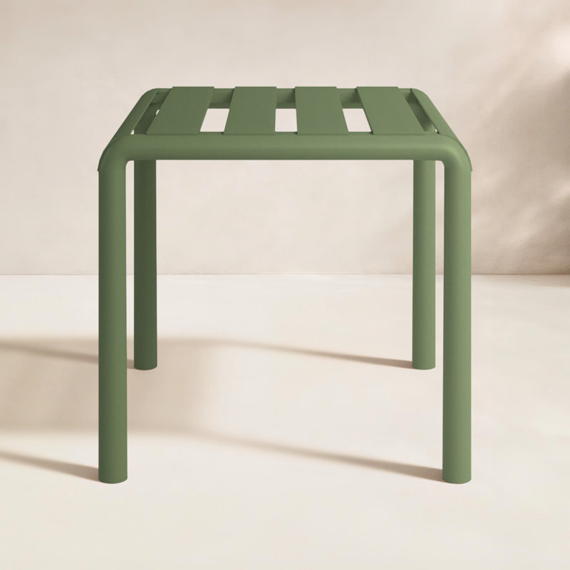 Ruta Paris 16" Outdoor Side Table, Olive Green