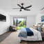 Ventilateurs de plafond de 54 po avec lumières, ventilateur de plafond moderne avec télécommande, ventilateur de plafond d'intérieur de ferme avec pales, moteur silencieux et puissant avec lumière DEL brillante-2936887-2937288
