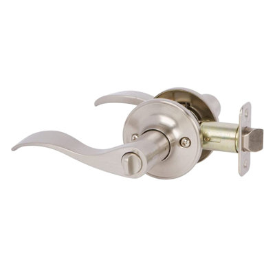 Callan by Delaney Bennett Privacy Door Lever in Satin Nickel