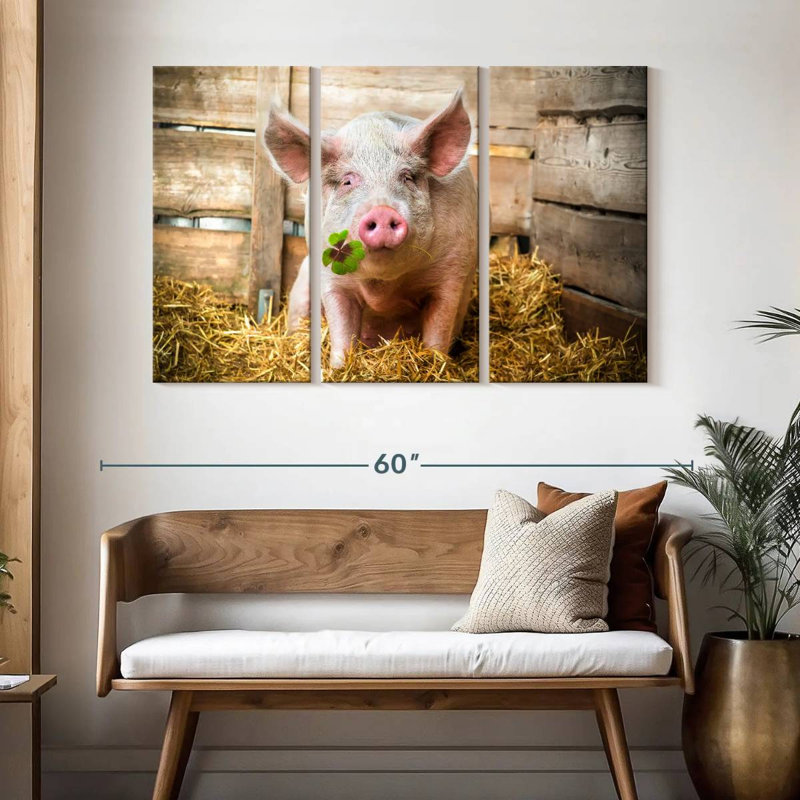 Brampt Lucky Pig, 32" H x 50" W