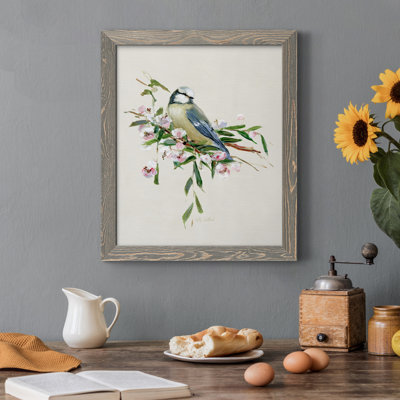 «Spring Song Blue Bird», reproduction sur toile encadrée