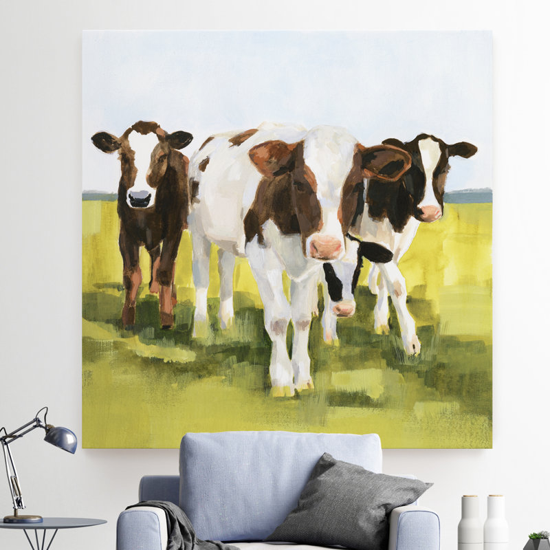 Grazers ii», reproduction d’art, H 10 po x l 10 po x P 1,5 po, Toile tendue