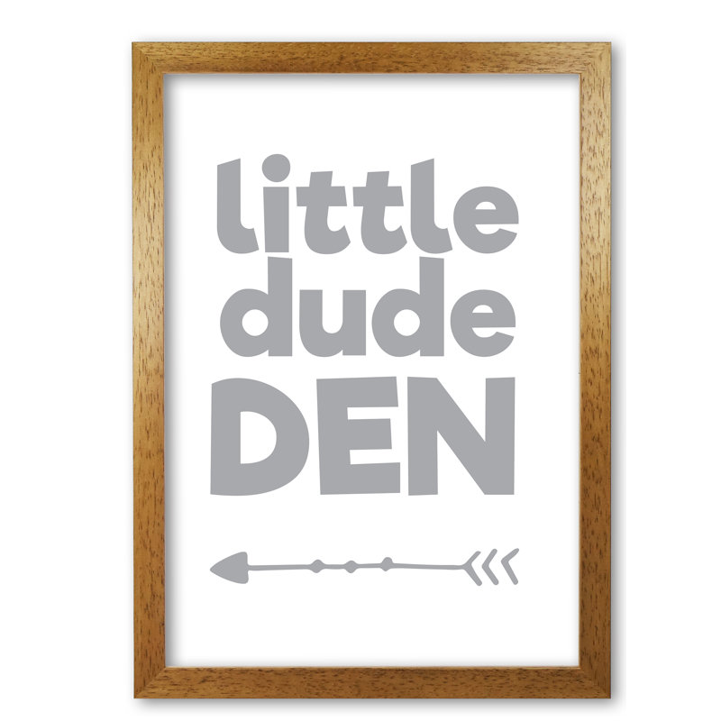 Little Dude Den - Print, No Frame, 30 cm H x 21 cm W x 1 cm D