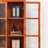 Chinese style closed retro bookcase-1250371166