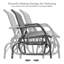 Banc oscillant en acier Whitland