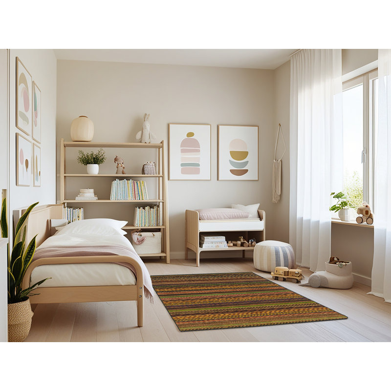 Tapis abstrait moderne 2244, Rectangle 3 pi x 5 pi