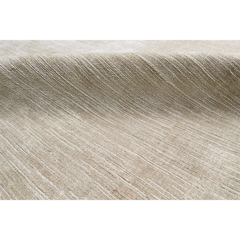 Wool Area Rug in Beige, Rectangle 15' x 30'