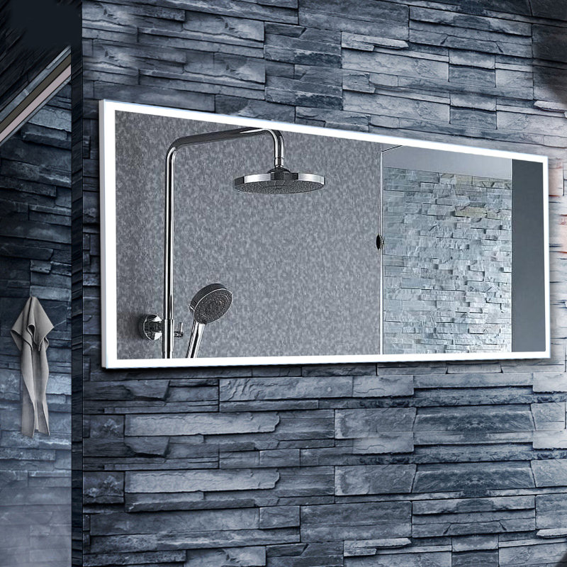 Ronan Rectangle Wall Mirror, 28" H x 60" W