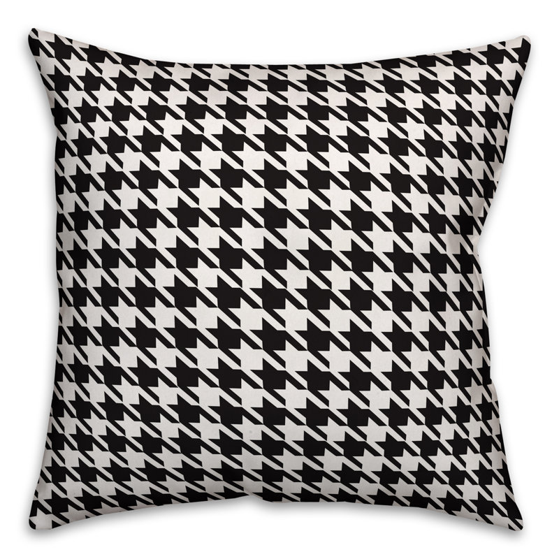  Housse et insert de coussin carré Houndstooth, 20 po x 20 po