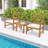 Rafiel Wood 2 - Person Patio Conversation Set with Cushions-1197628428