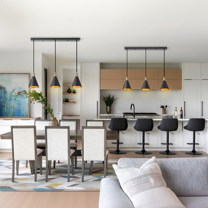 Woodby 3-Light Modern Pendant Light