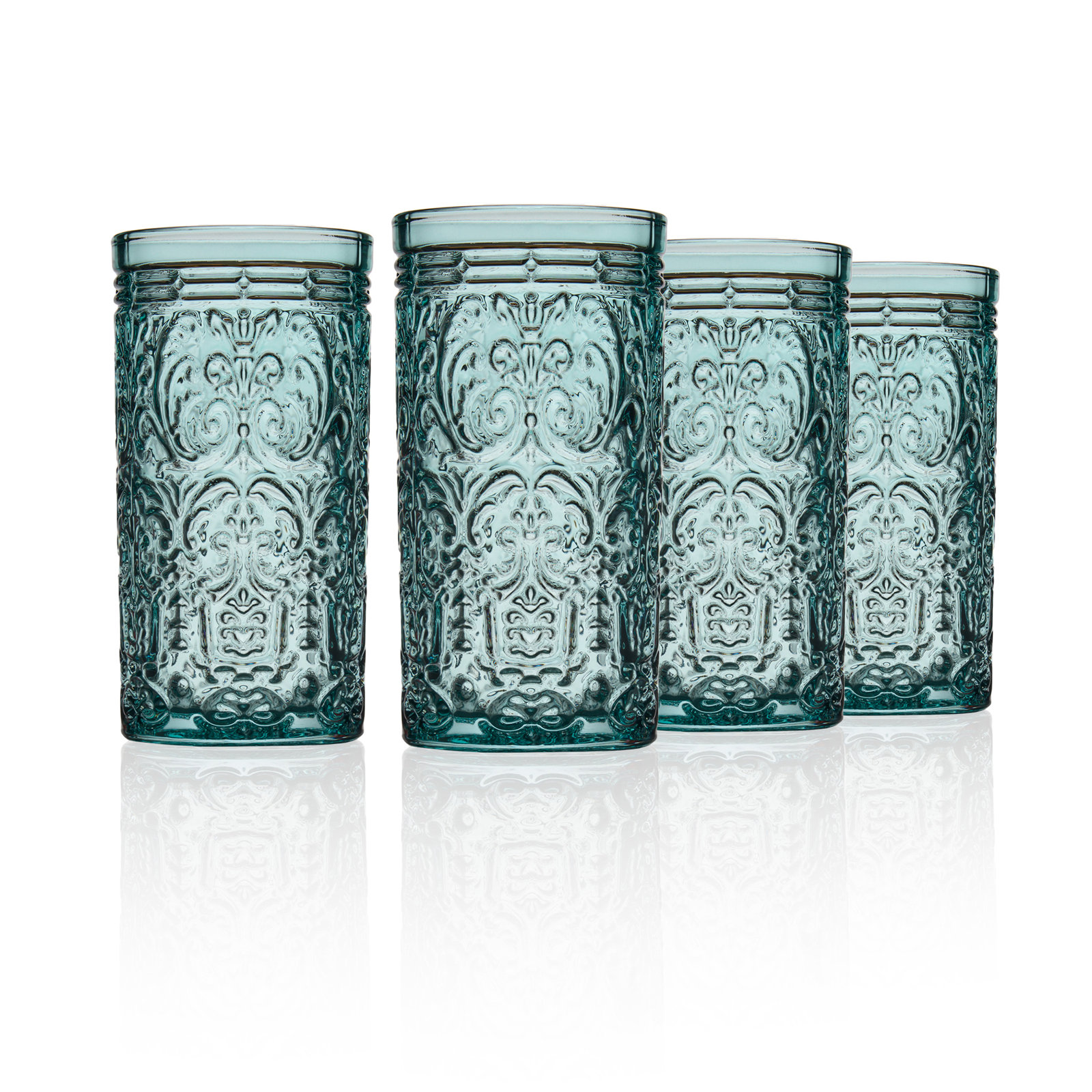 Jax Glass Highball 14 oz, Seafoam, 4