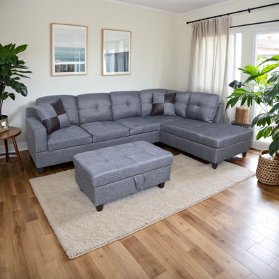 Canapé modulaire avec repose-pieds 103,5 po Tatiauna