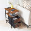 Areille 48cm W Metal Bedside Table