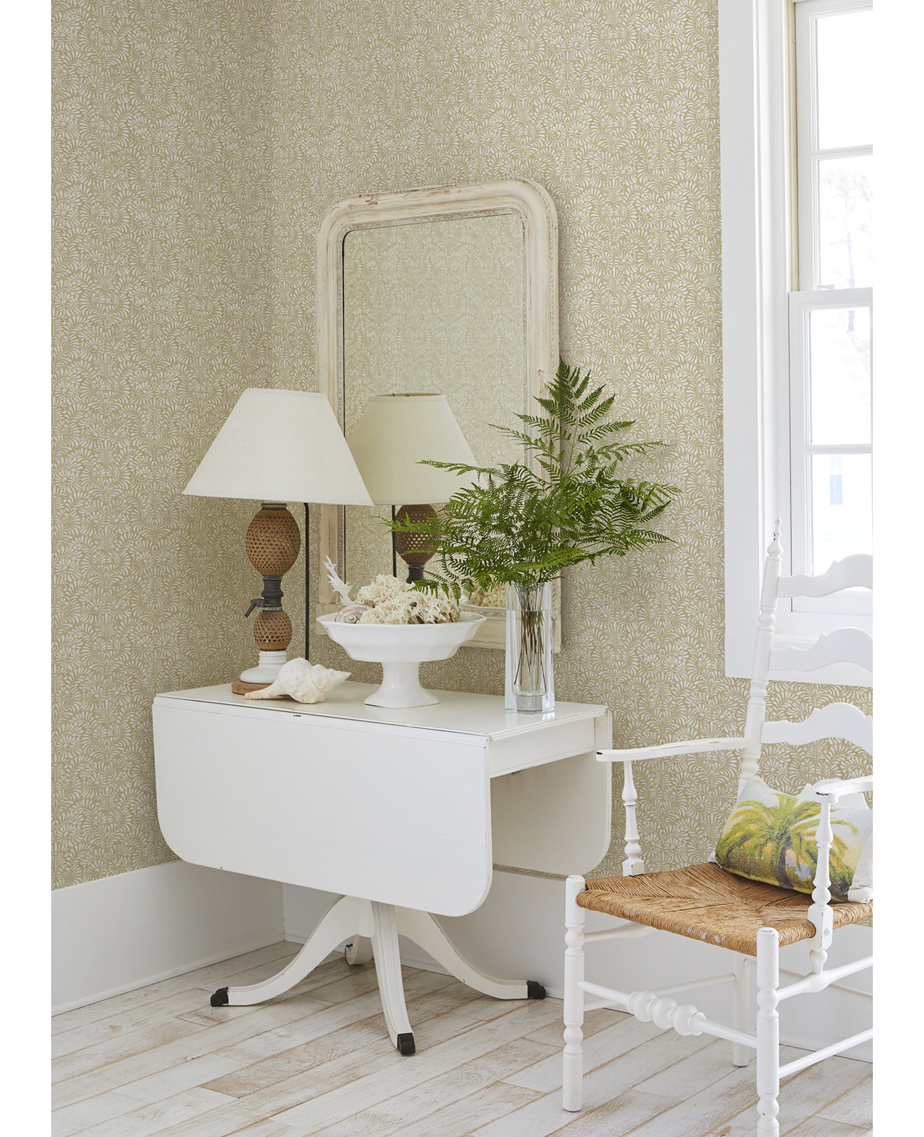 Cedric Floral Wallpaper, Yellow