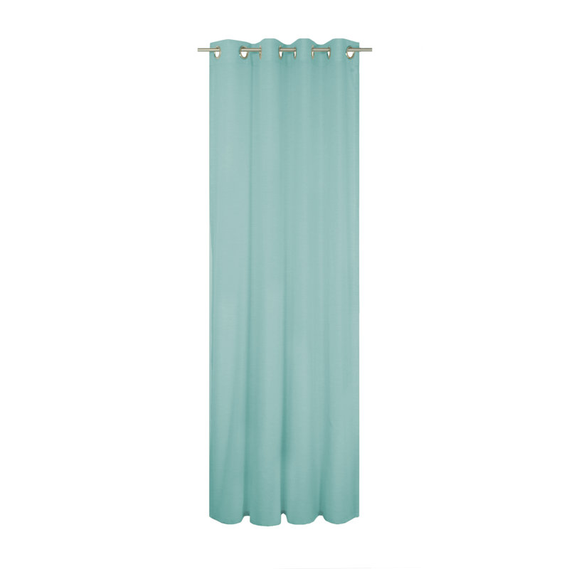 Peck Eyelet Room Darkening Single Curtain, Turquoise, 142cm Width x 150cm Drop