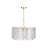 8 - Light Dimmable Drum Glass Chandelier