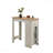 Alonzo 47" Light Gray Small Space Counter Height Dining Table With Cabinet And Drawer Storage