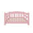 Twin-Sized Montessori-Style Floor Bed With Safety Railings, Wooden Bed With Slats And Enclosure, No Door Provided-1544762694-1544762691