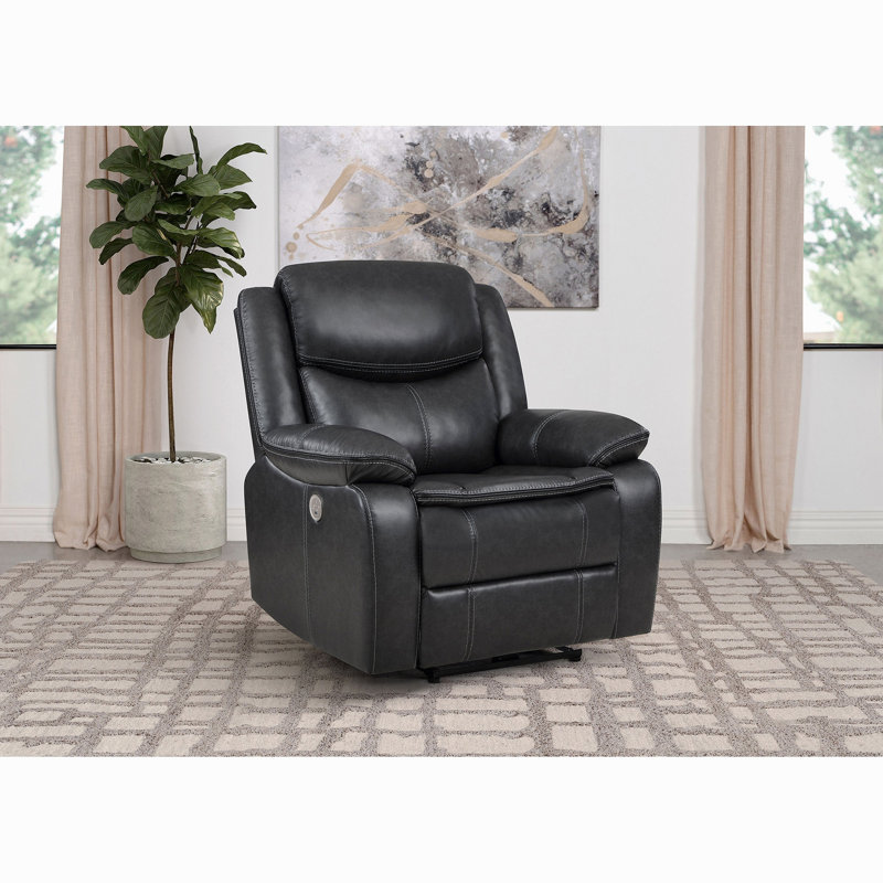 Fauteuil inclinable électrique Salerno, Gris foncé
