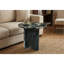 Table basse en marbre naturel vert, table d'appoint, table de bout, table de salon, pierre naturelle, H 17,7 po x H 15,8 po / H 45 cm, marbre véritable, marbre véritable-1525302270