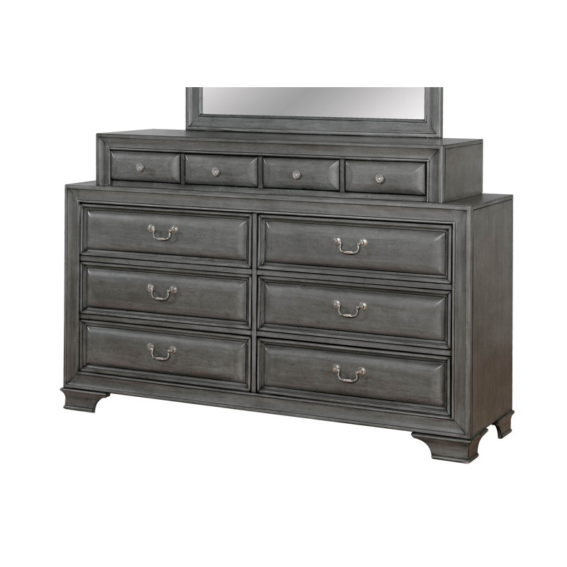 Goldene 66.5'' W 10 - Drawer Dresser, Gray