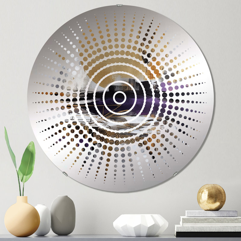 Beaussicot - Miroir mural Sun Circles, 23,6 po x 23,6 po