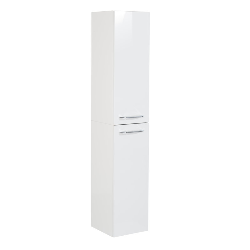 B.Clever Linen Cabinet, White