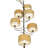 Sequoia 14 - Light Steel Dimmable Chandelier