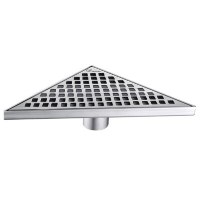 Brisbane River Series Stainless Steel Triangle Corner Floor Shower Drain 