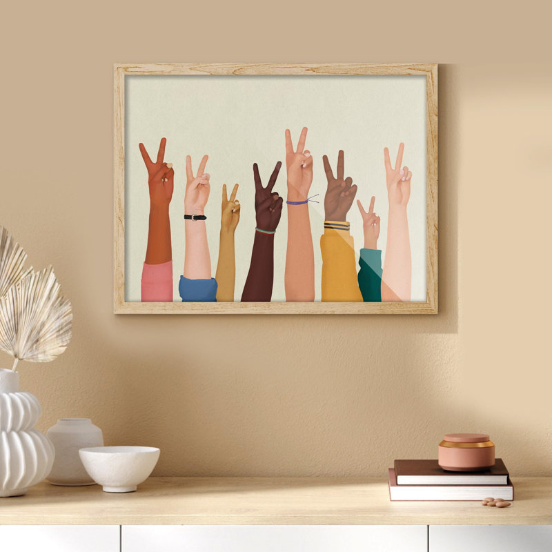"Bureau multicentrique afro-américain d'illustration pacifique", sur papier, Naturel, H 12 po x l 16 po