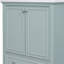 Ensemble de meuble-lavabo 30 po avec lavabo, armoire de salle de bain multifonctionnelle avec portes et tiroir, cadre solide et panneau de fibres à densité moyenne, vert-338749072