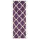 Tapis mauve / ivoire en laine Carolene