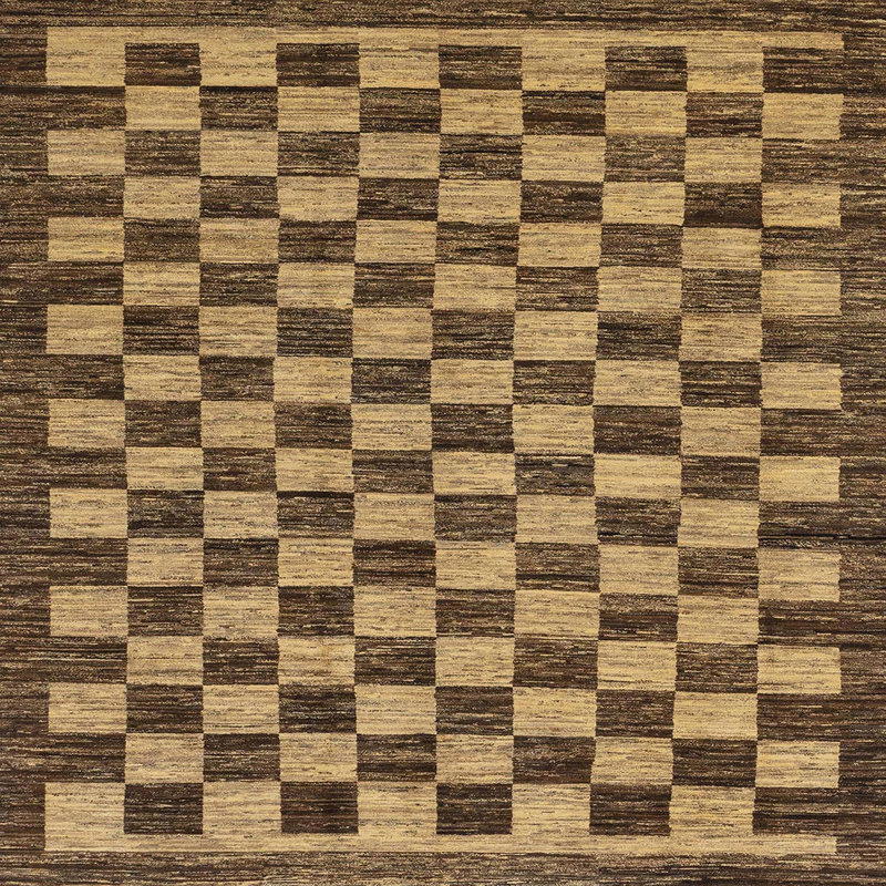 Tapis abstrait moderne 1702, Carré 6 pi