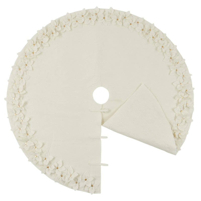 Tree Skirt Collection Floral Tree Skirt, 2.5" H x 53" W x 53" L