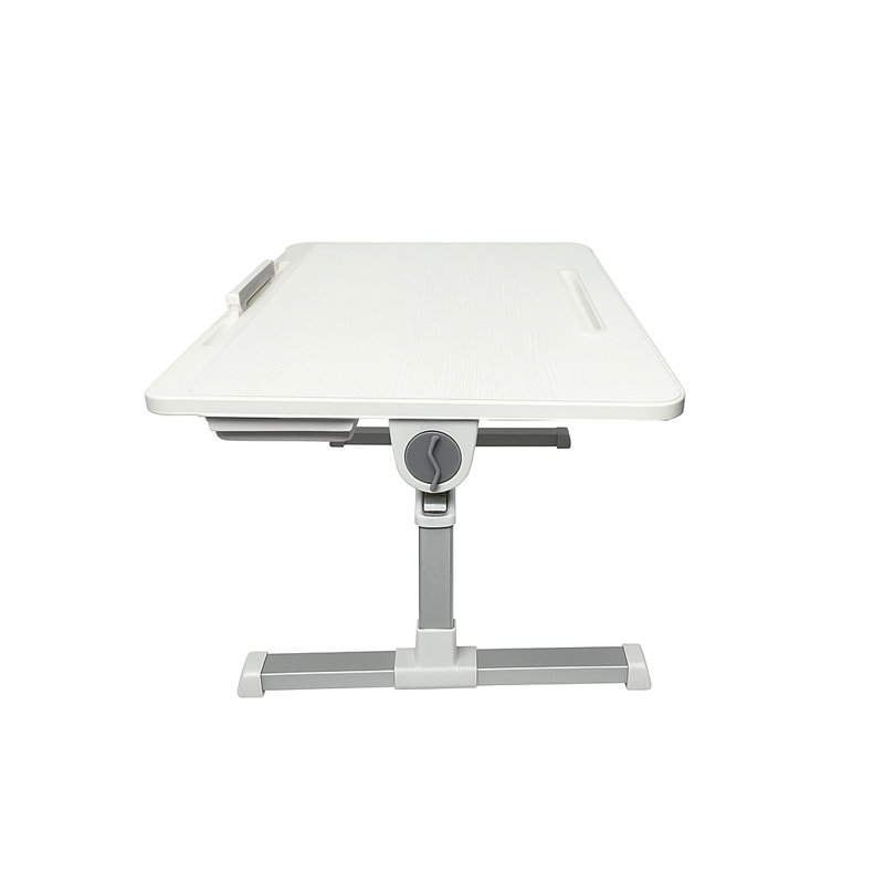 Plateau d'ordinateur Elements, table d'ordinateur réglable pliable, blanc, Blanc