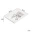 Meuble-lavabo moderne peu encombrant, finition noyer noir