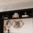 Starlin 102" Wide Entryway Hall Tree With Multi Shelves And Glass Door Cabinets-1466056614
