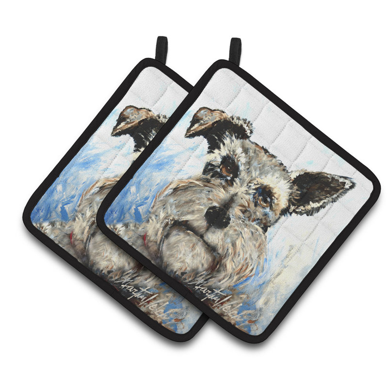 Cuisinier poignée airblown schnauzer de caroline trésors