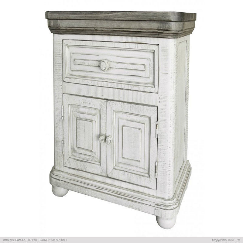 Table de chevet 2 tiroirs Bernardin