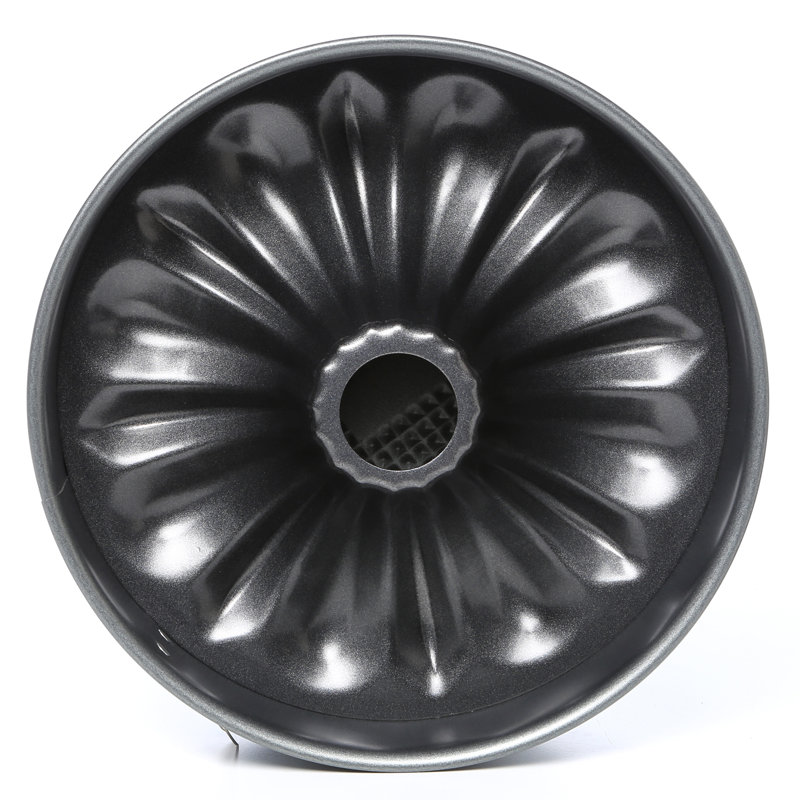 Black Aluminum Non-stick Springform Bundt Cake Pan Set